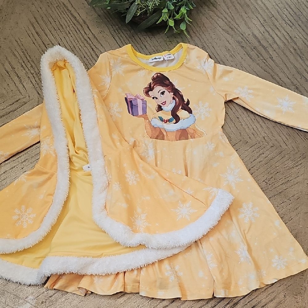 Bell Dress With Hooded Cape Size 5/6